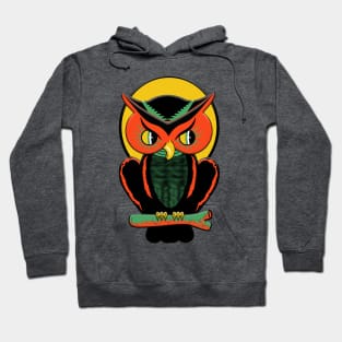 Have a Retro Happy Halloween Owl Hoodie